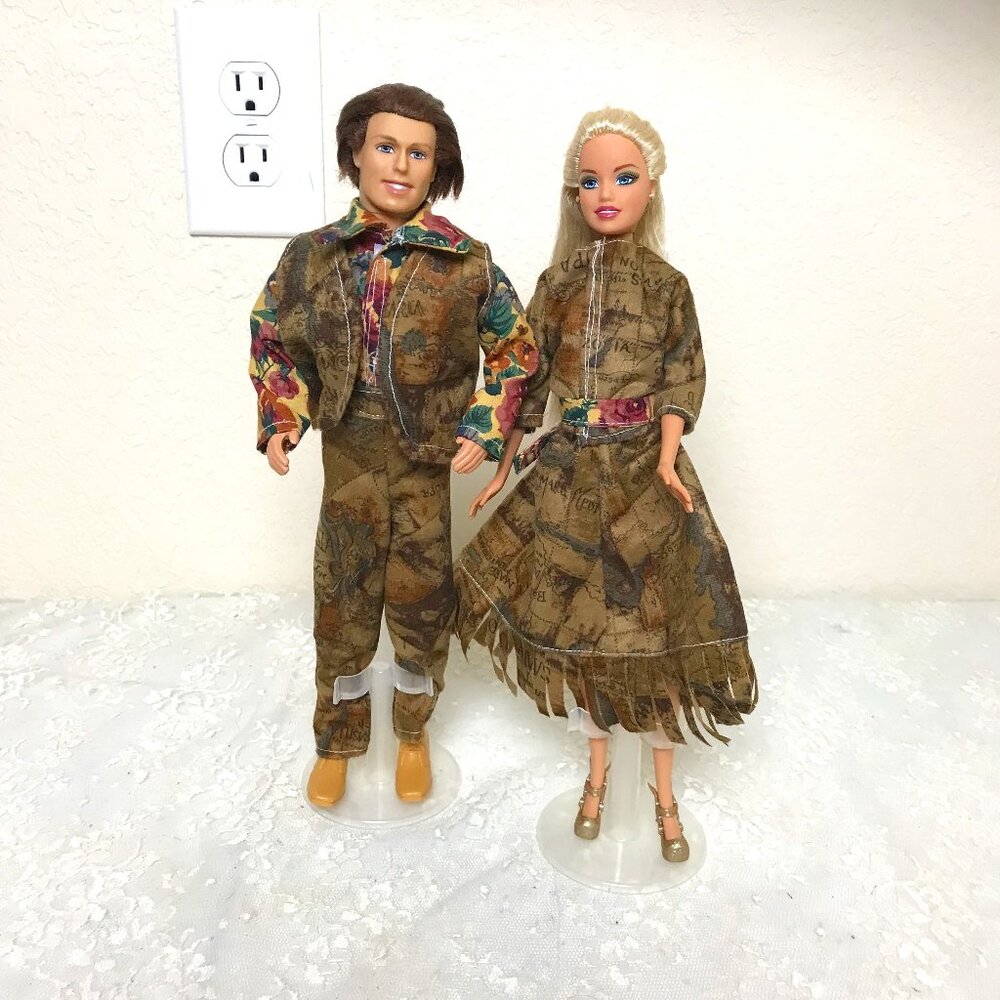 Mattel 2005 Barbie & 1997  Totally Cool Ken  Date Night Doll Set